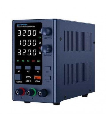 منبع تغذيه  WANPTEK EPS3010 32V 10A CC/CV + USB QUICK CHARGE